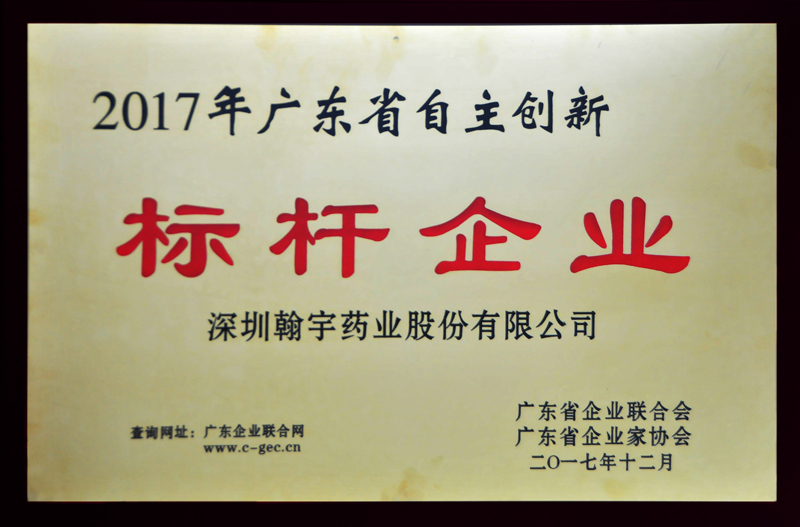 2017年广东省自主创新标杆企业奖牌-small
